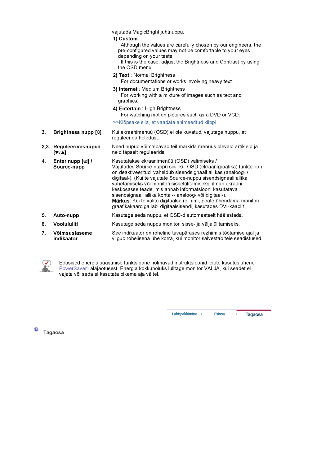 Samsung LS19MJQTSQ/EDC manual Custom, Source-nupp 