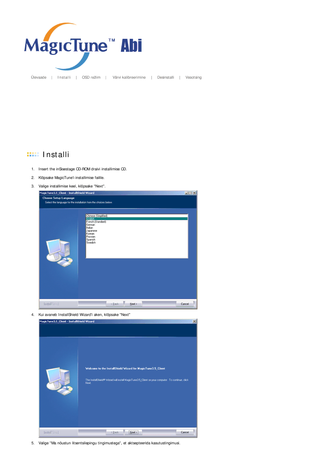 Samsung LS19MJQTSQ/EDC manual Installi 