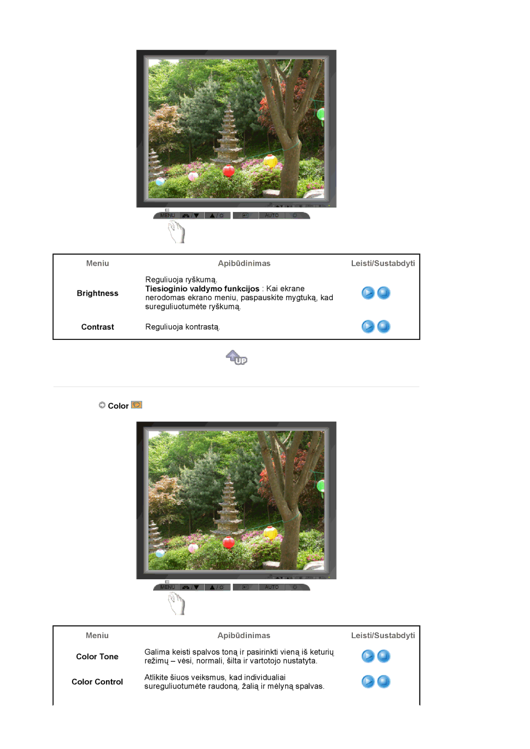 Samsung LS19MJQTSQ/EDC manual Brightness Contrast, Color Tone Color Control 