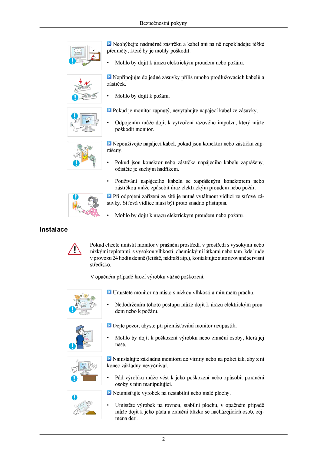 Samsung LS19MYAKBB/EDC, LS19MYAESB/EDC, LS19MYAKSBA/EN, LS19MYAKBBA/EN, LS19MYAKBBAUEN, LS19MYAEBB/EDC manual Instalace 