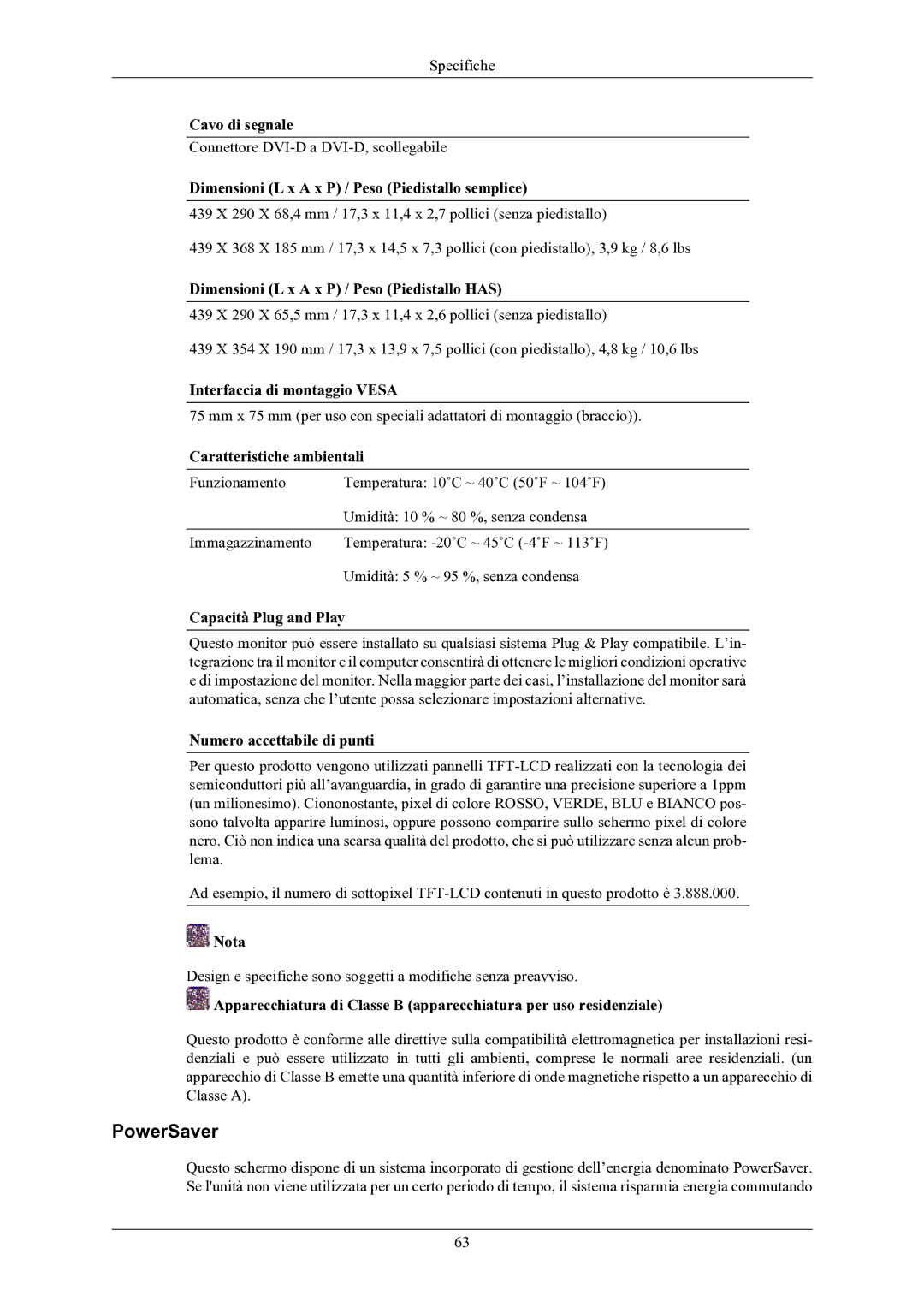 Samsung LS19MYKEBQ/EDC manual PowerSaver 