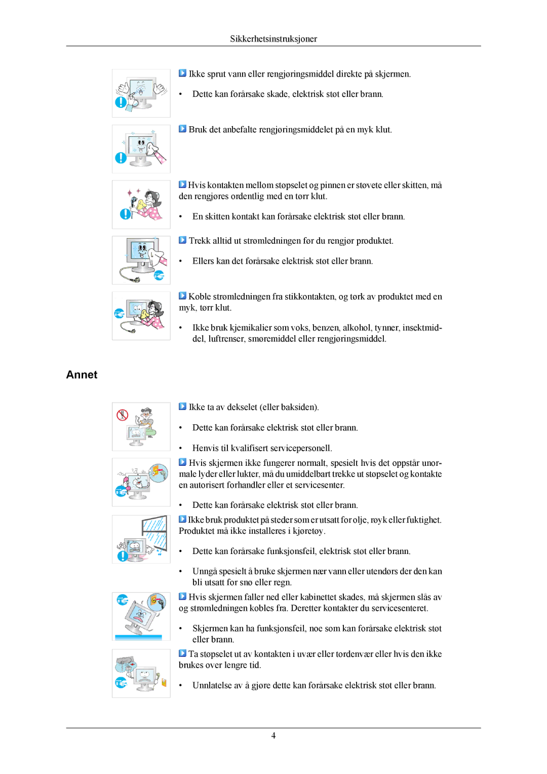 Samsung LS19MYKESCA/EN, LS19MYKESQ/EDC manual Annet 