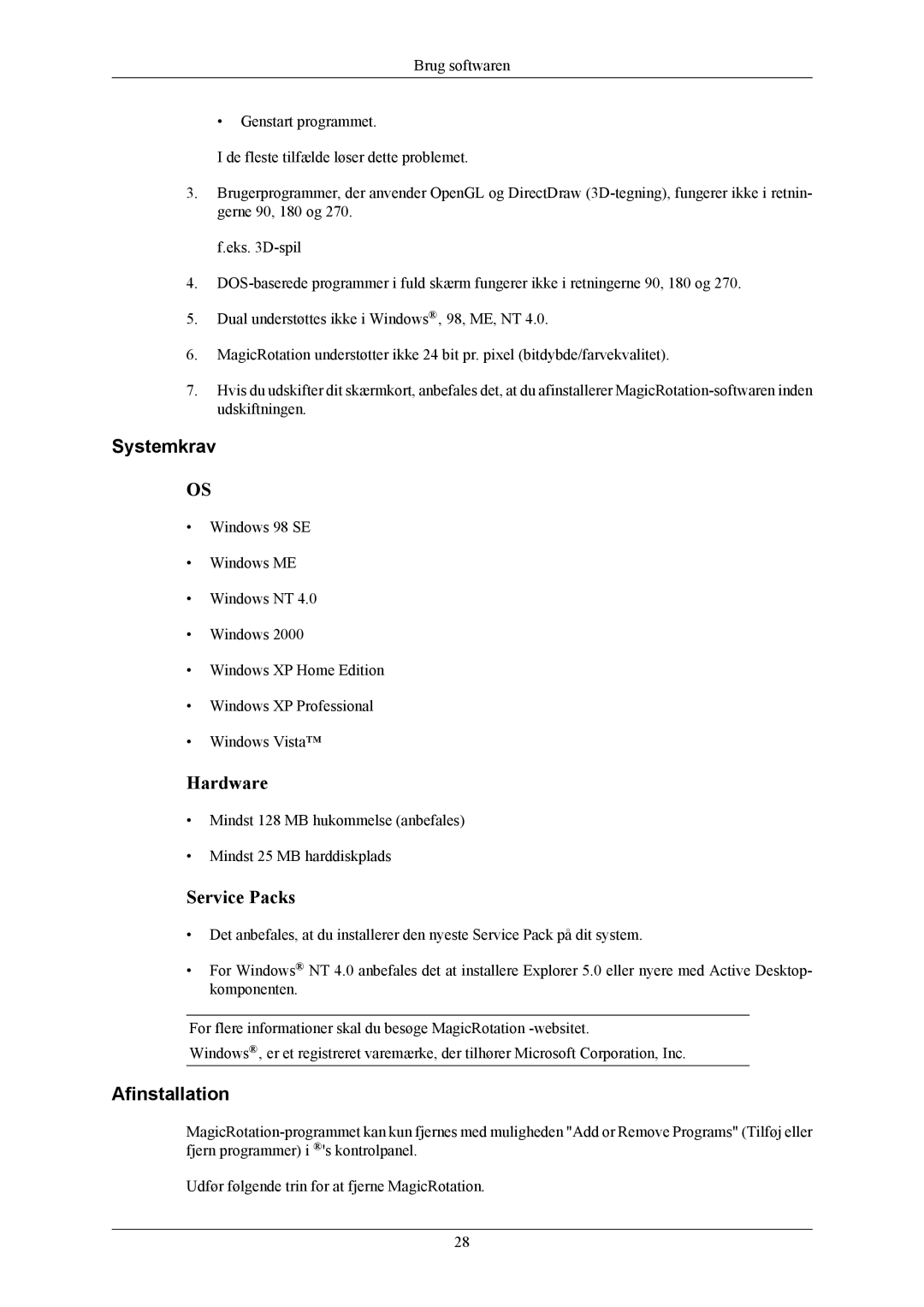 Samsung LS19MYKESCA/EN, LS19MYKESQ/EDC manual Service Packs 