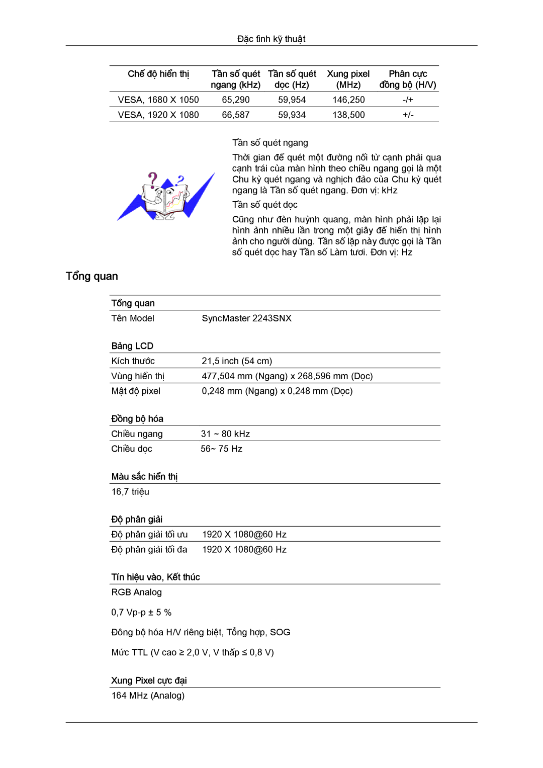 Samsung LS19MYYKFMXSV manual Chế độ hiển thị 