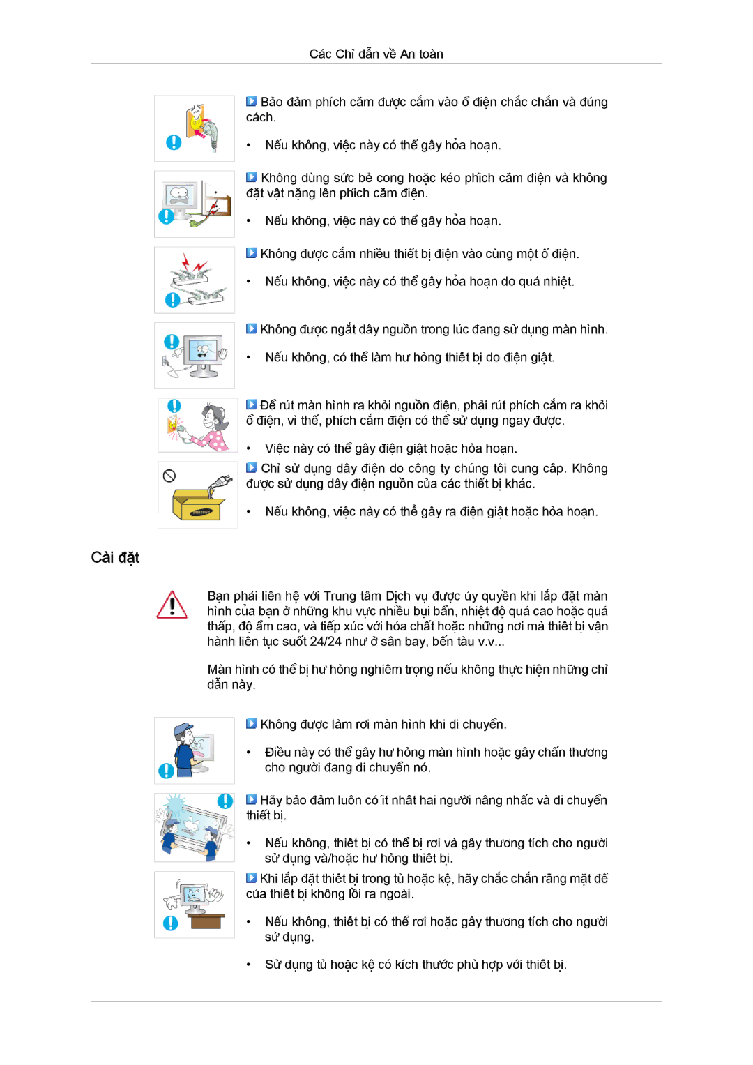 Samsung LS19MYYKFMXSV manual Cài đặt 