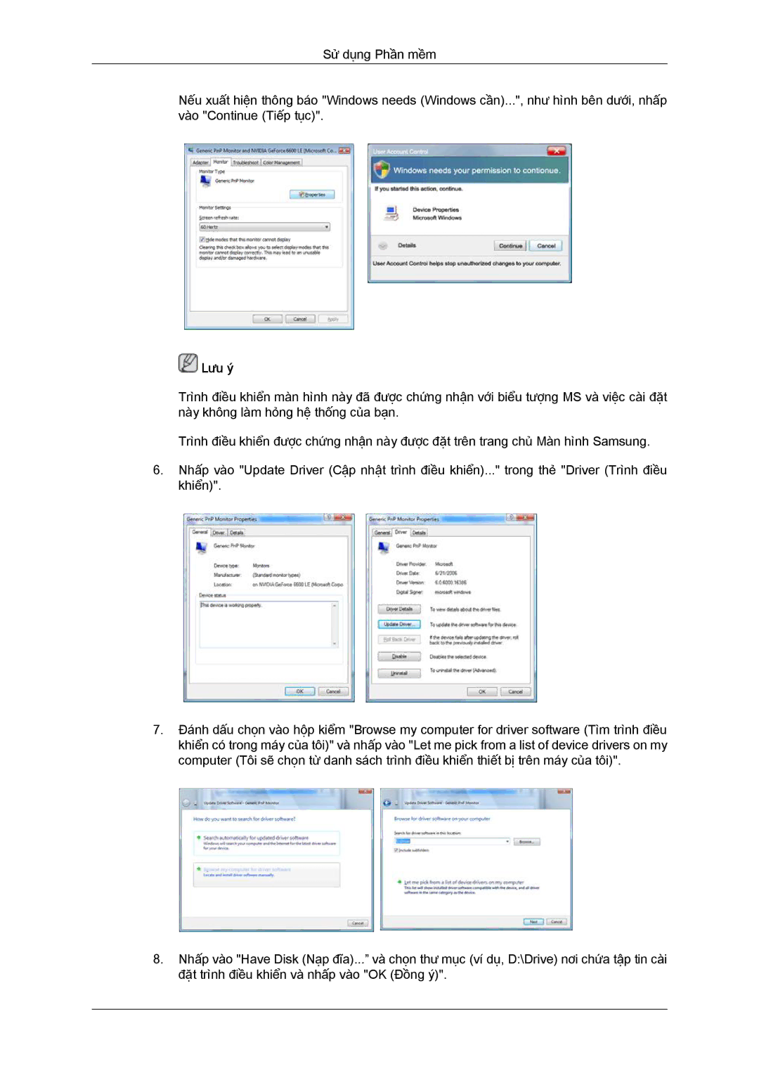 Samsung LS19MYYKFMXSV manual Lưu ý 