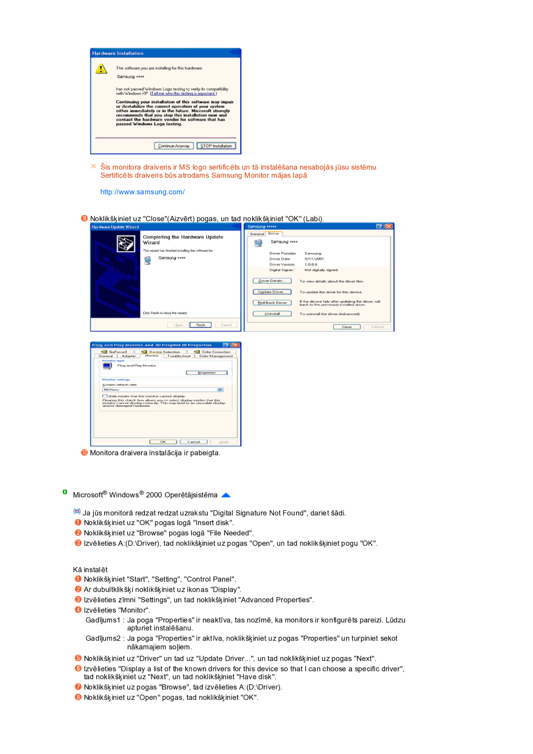 Samsung LS19PEDSFV/EDC manual 