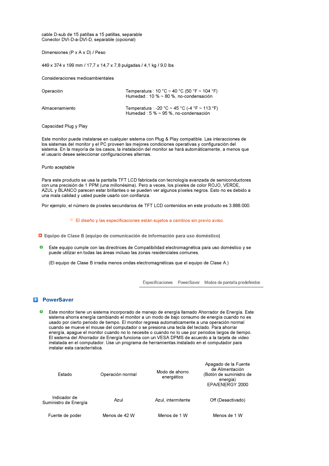 Samsung LS19PEJSFV/EDC manual PowerSaver, Epa/Energy 