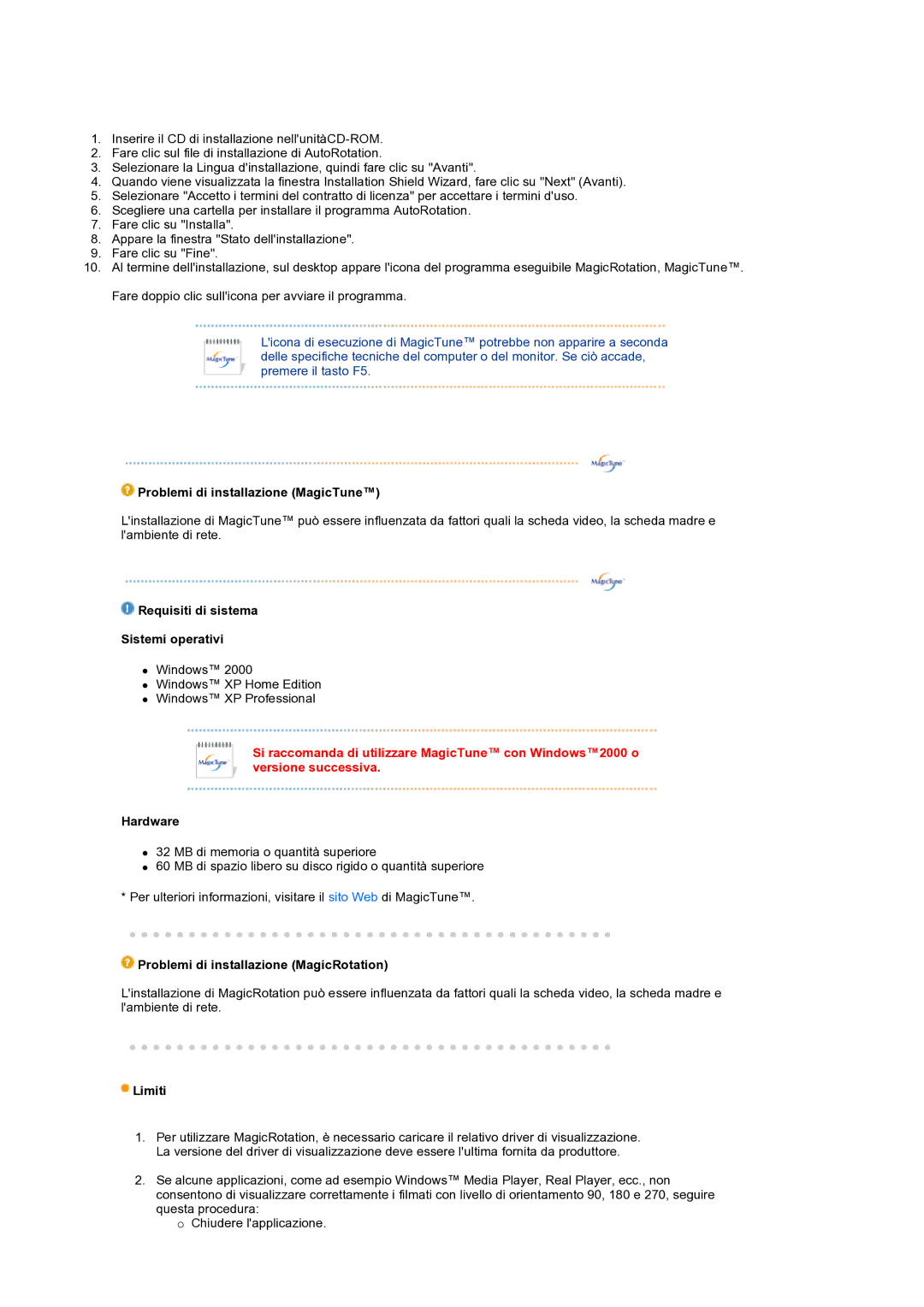 Samsung LS19PFDQDQ/EDC manual Requisiti di sistema Sistemi operativi 