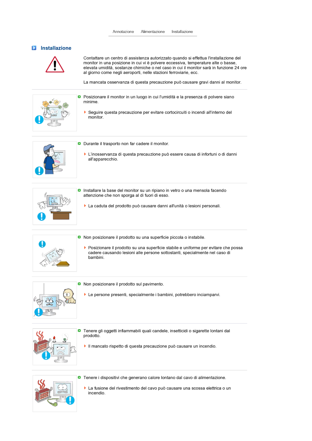 Samsung LS19PFDQDQ/EDC manual Installazione 