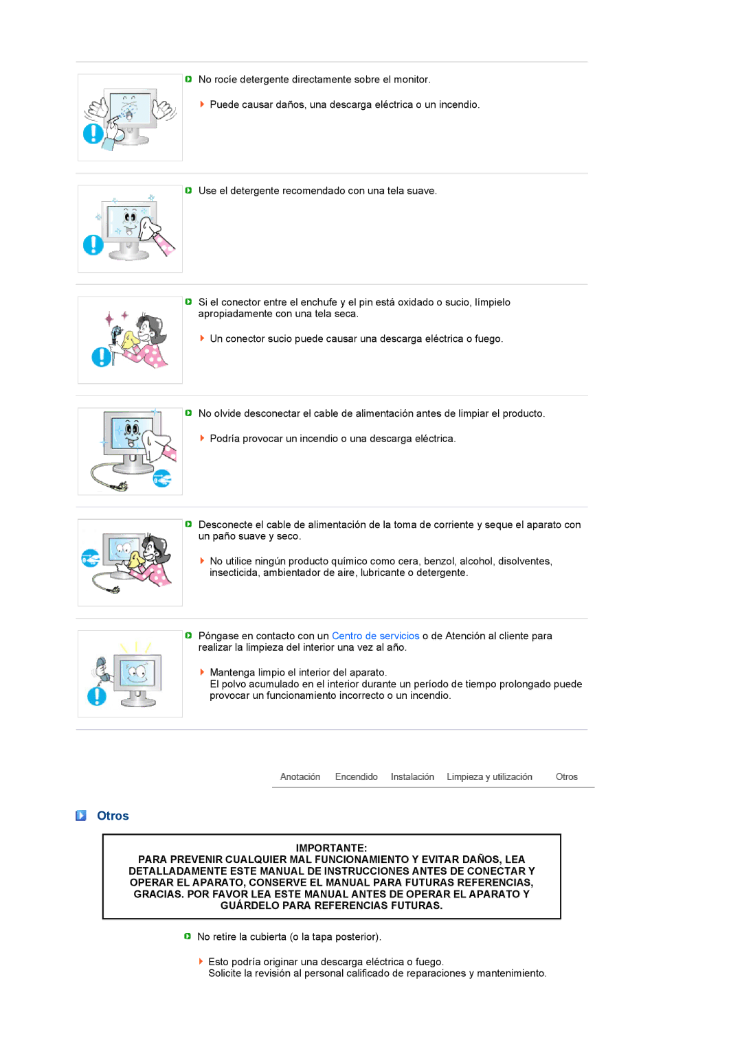 Samsung LS19PFDQSQ/EDC, LS19PFDQFV/EDC manual Otros 