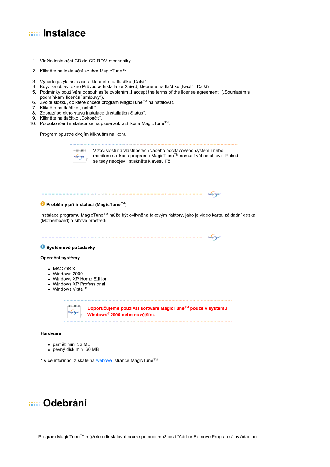 Samsung LS19PFGDFV/EDC manual Instalace 