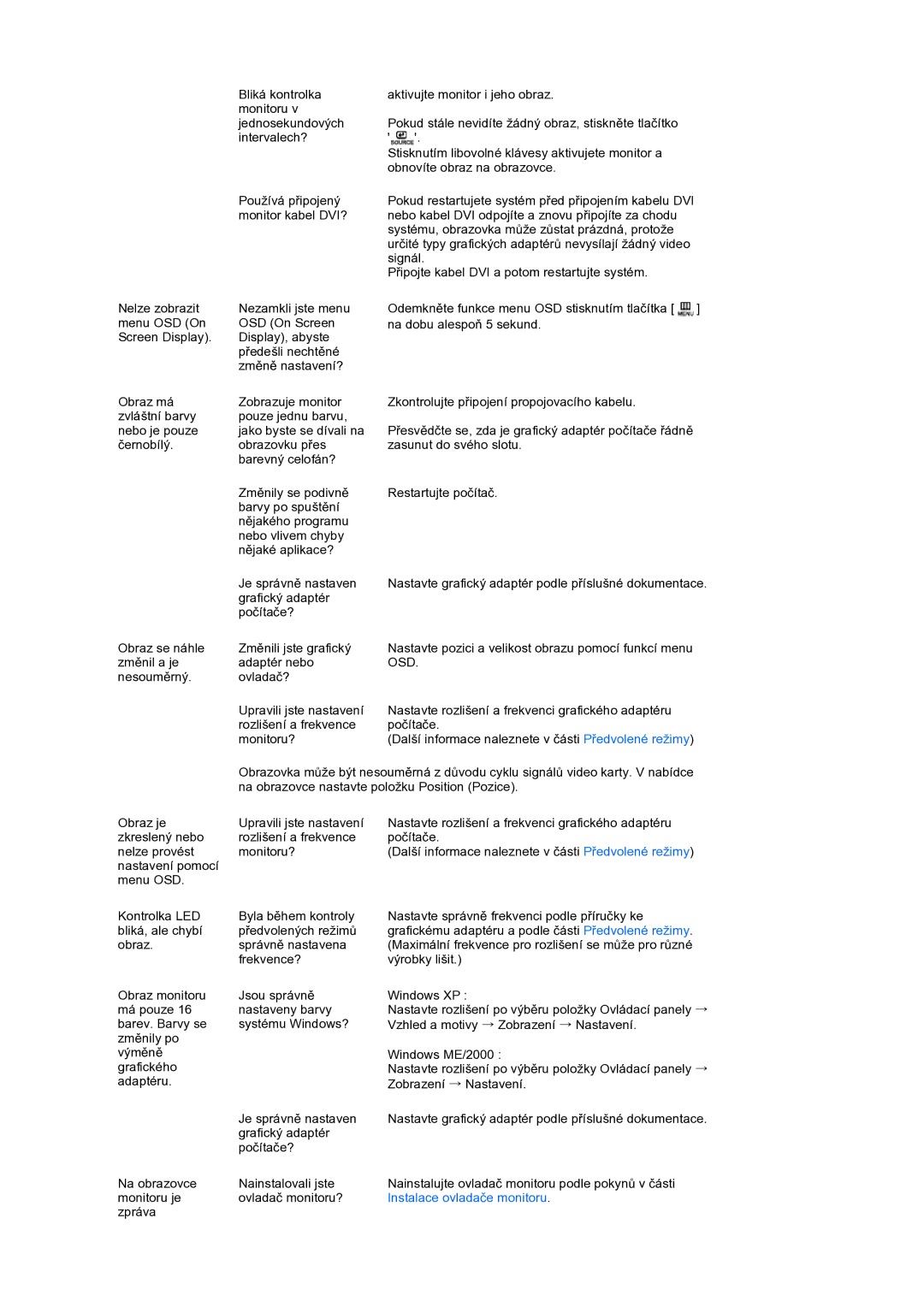 Samsung LS19PFGDFV/EDC manual Osd 