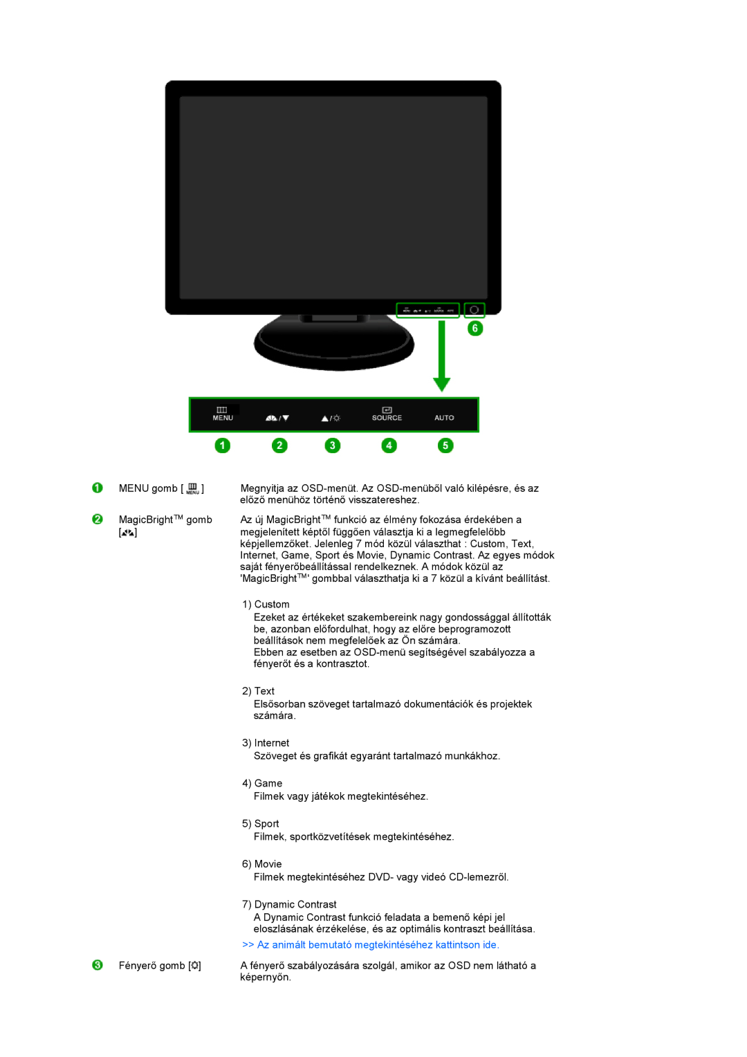 Samsung LS19PFGDFV/EDC manual Az animált bemutató megtekintéséhez kattintson ide 