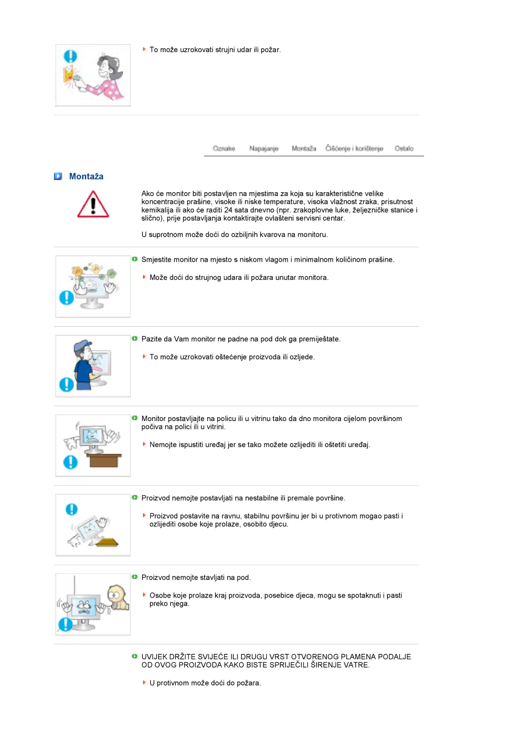 Samsung LS19PFGDFV/EDC manual Montaža 