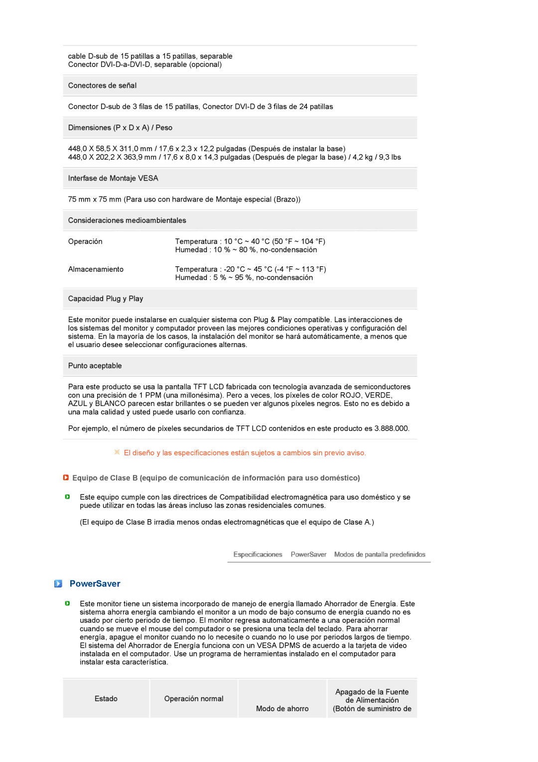 Samsung LS19MEWSFV/EDC, LS19PFWDFV/EDC manual PowerSaver 