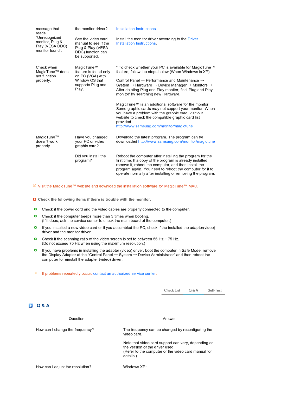 Samsung LS19PFWDFV/EDC manual Installation Instructions 