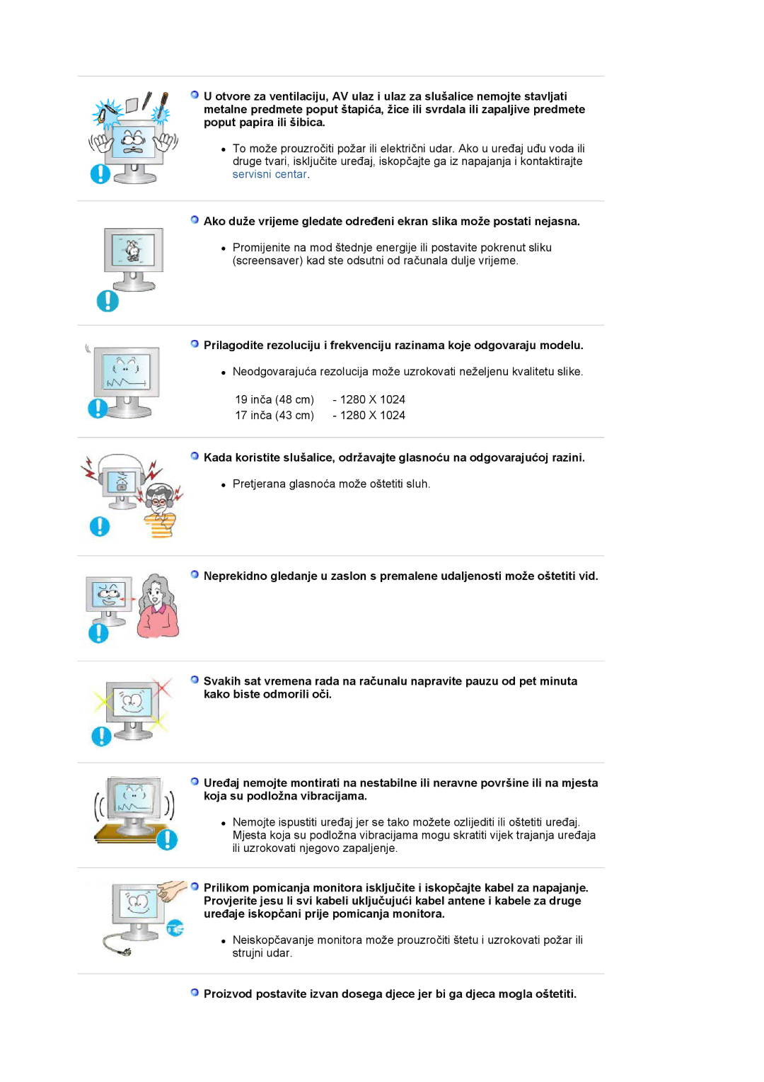 Samsung LS17PLMSKB/EDC, LS19PLMTSQ/EDC, LS17PLMTSQ/EDC manual 17 inča 43 cm 