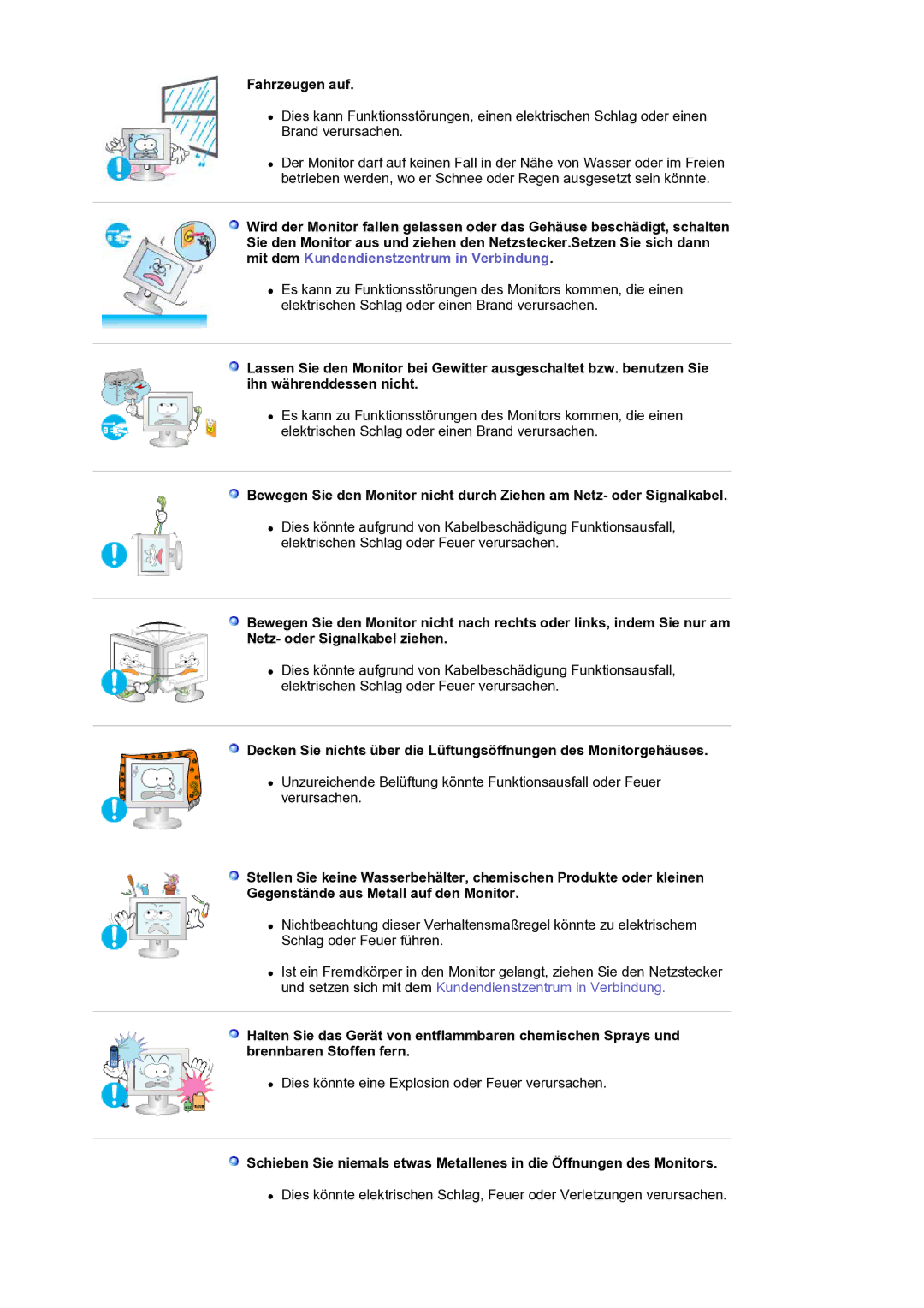 Samsung LS17PLMTSQ/EDC, LS19PLMTSQ/EDC manual Fahrzeugen auf 