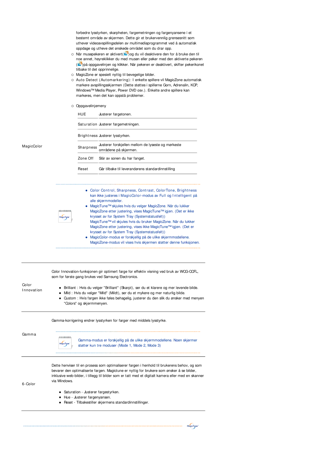 Samsung LS17PLMTSQ/EDC, LS19PLMTSQ/EDC manual Hue 