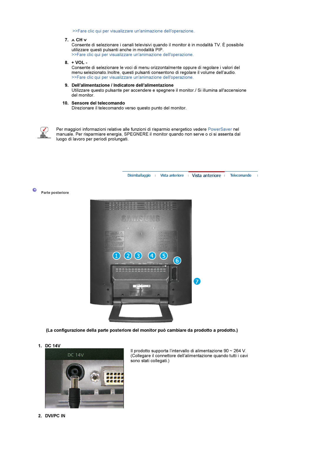 Samsung LS19RTUSS/EDC manual + Vol, Dvi/Pc 