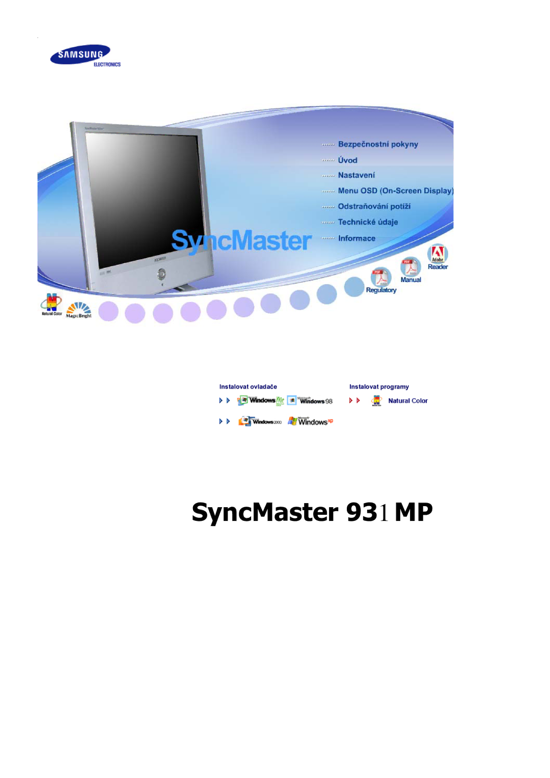 Samsung LS19RTUSS/XSG, LS19RTUSS/EDC manual SyncMaster 931MP 