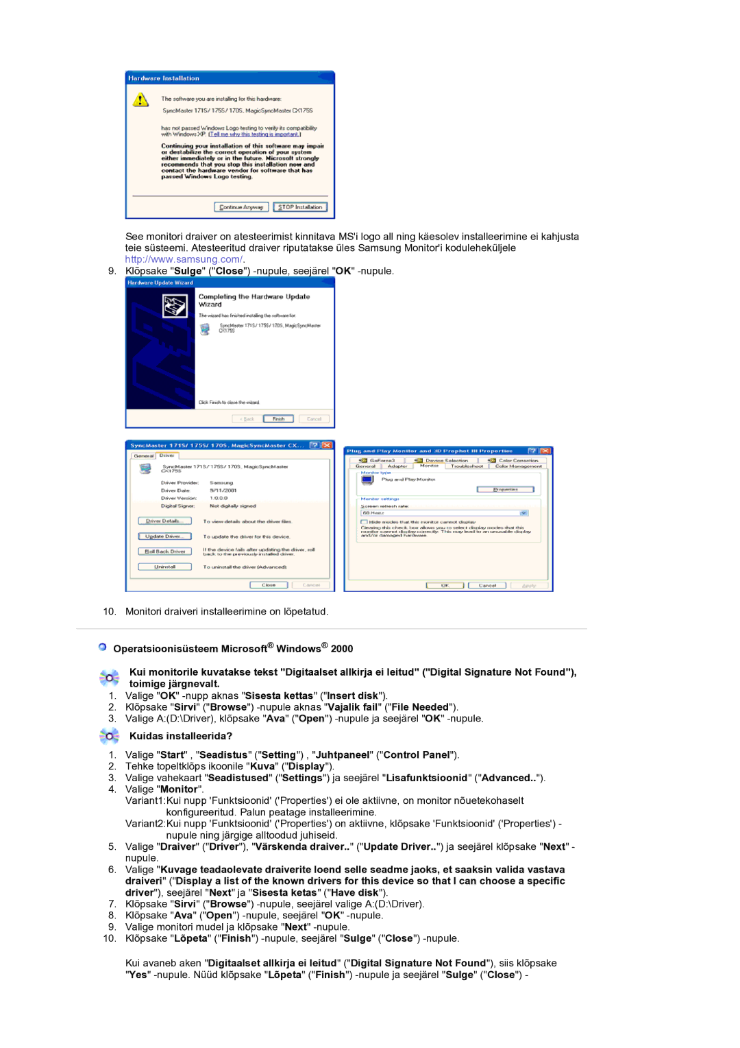 Samsung LS19RTUSS/EDC manual 