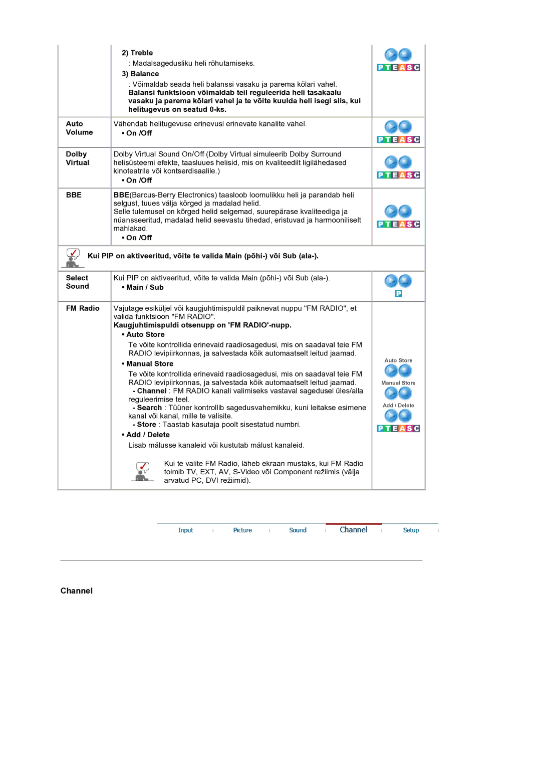 Samsung LS19RTUSS/EDC manual Bbe 