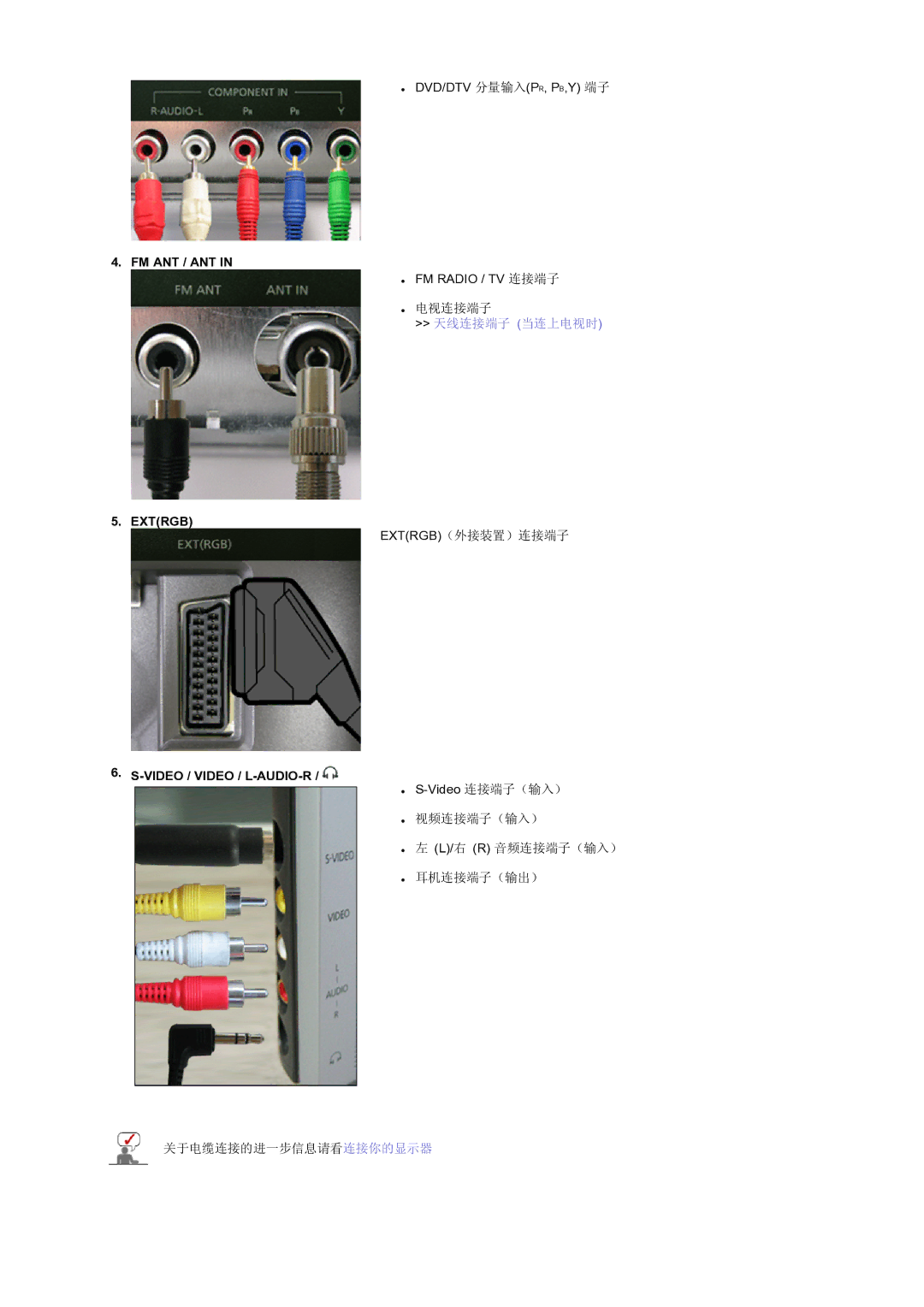 Samsung LS19RTUSS/EDC manual Fm Ant / Ant 