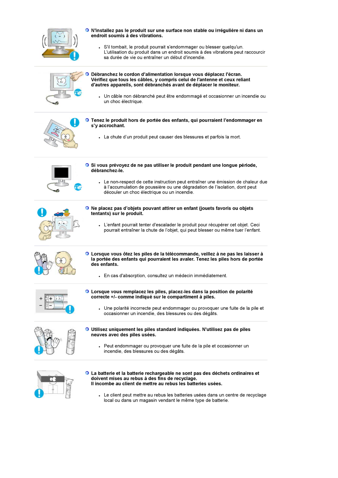 Samsung LS19RTUSSZ/EDC manual En cas dabsorption, consultez un médecin immédiatement 