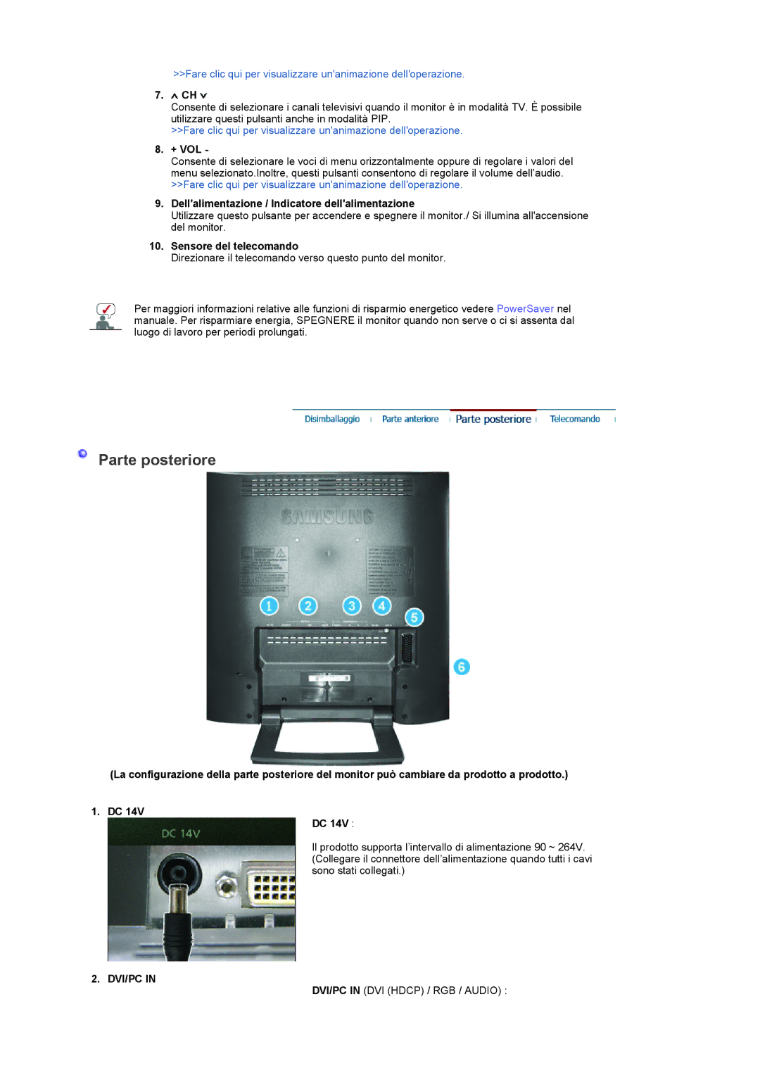 Samsung LS19RTUSSZ/EDC manual + Vol, Dvi/Pc 