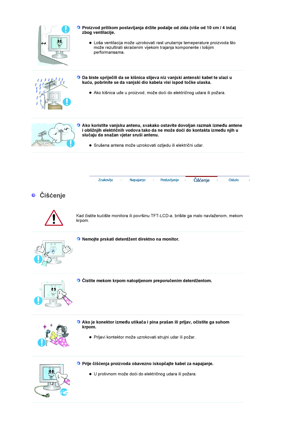 Samsung LS19RTUSSZ/EDC manual Čišćenje 