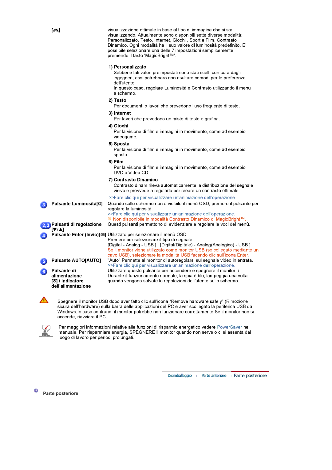 Samsung LS19UBPESQ/EDC, LS19UBQESQ/EDC manual Parte posteriore 