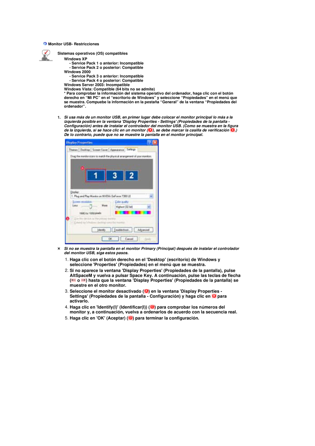 Samsung LS19UBQESQ/EDC, LS19UBPESQ/EDC manual Haga clic en OK Aceptar para terminar la configuración 