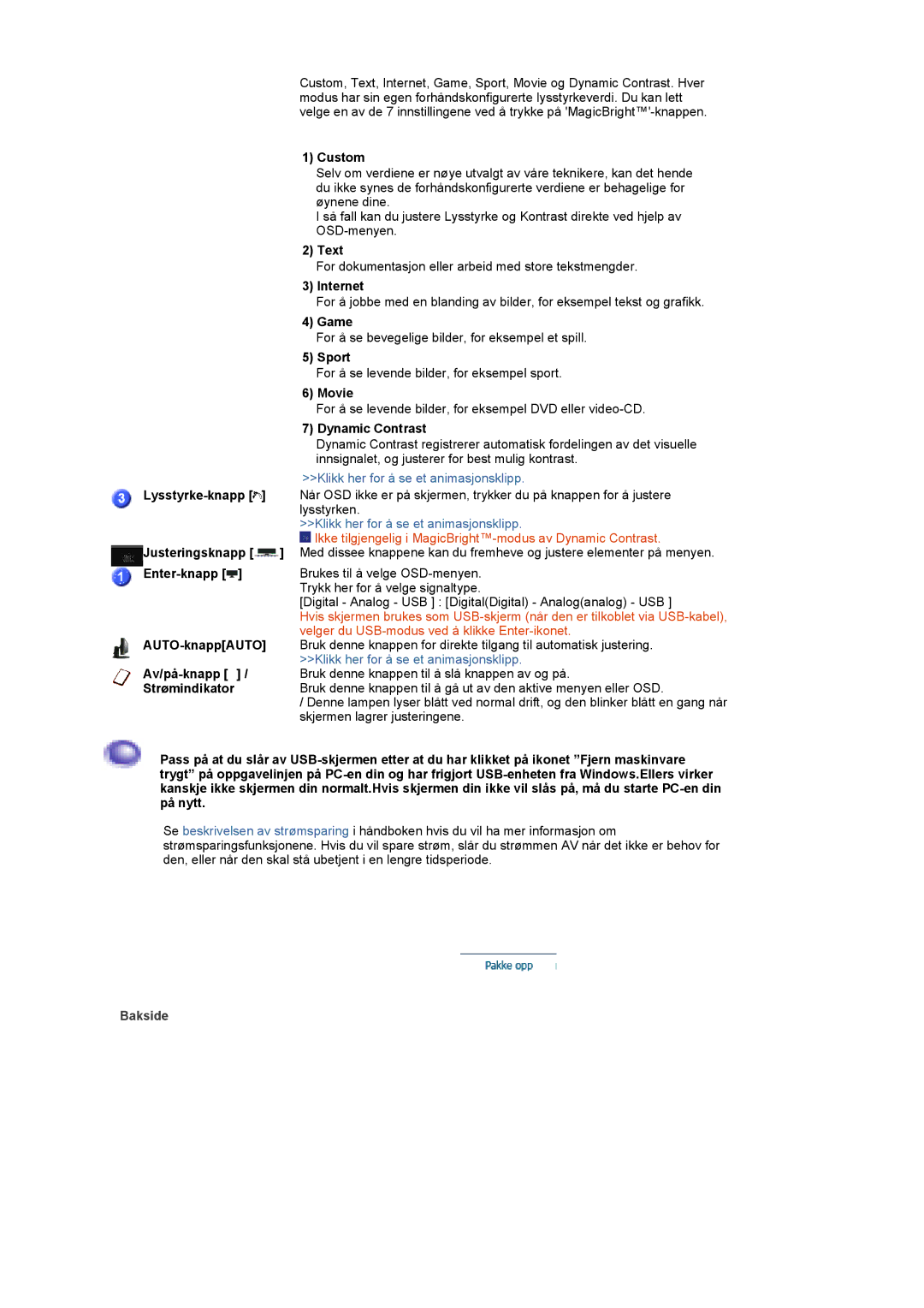 Samsung LS19UBPESQ/EDC, LS19UBQESQ/EDC manual Bakside 