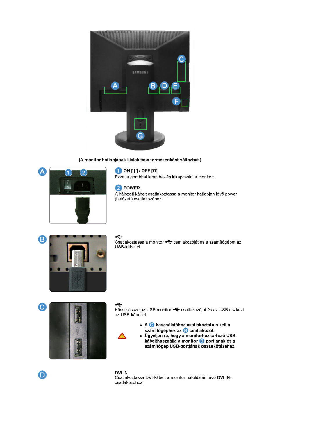 Samsung LS19UBQESQ/EDC, LS19UBPESQ/EDC manual Dvi 