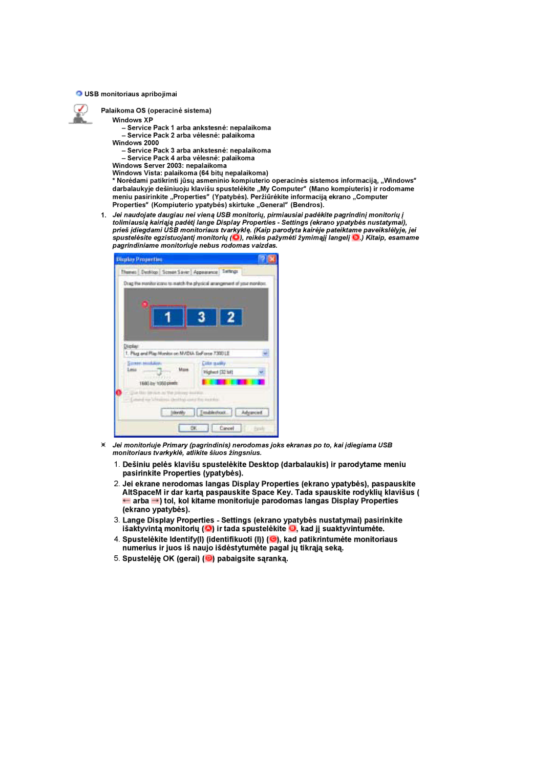 Samsung LS19UBPESQ/EDC manual Spustelėję OK gerai pabaigsite sąranką 