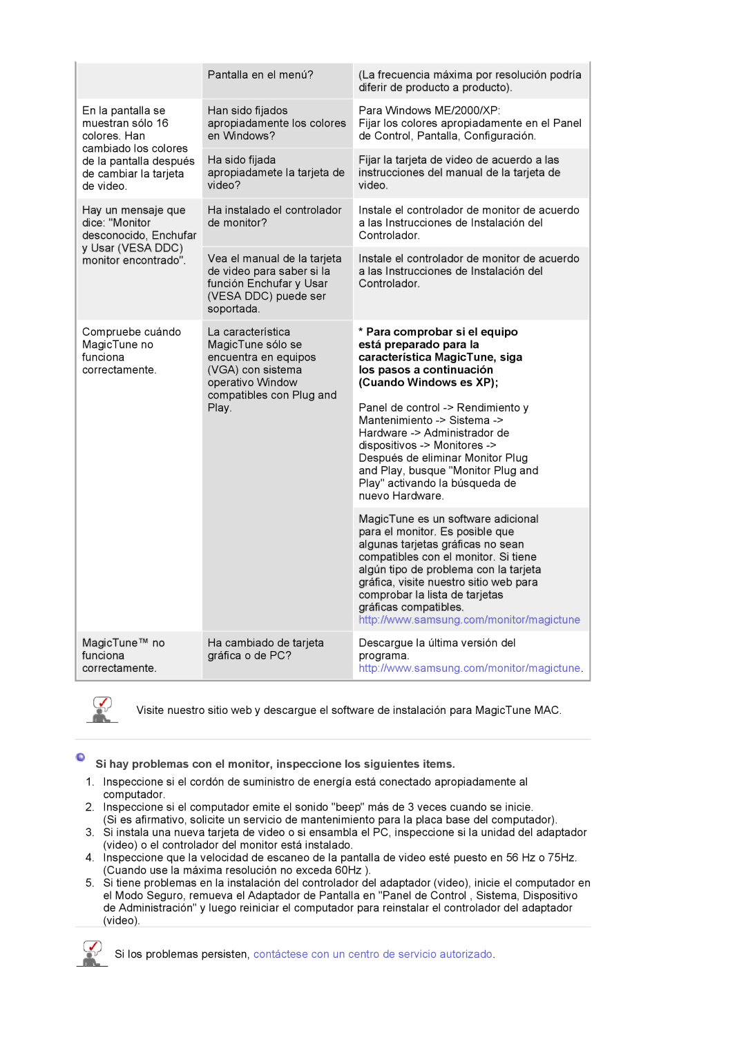 Samsung LS20BRCASZ/EDC manual Para comprobar si el equipo, Está preparado para la, Característica MagicTune, siga 