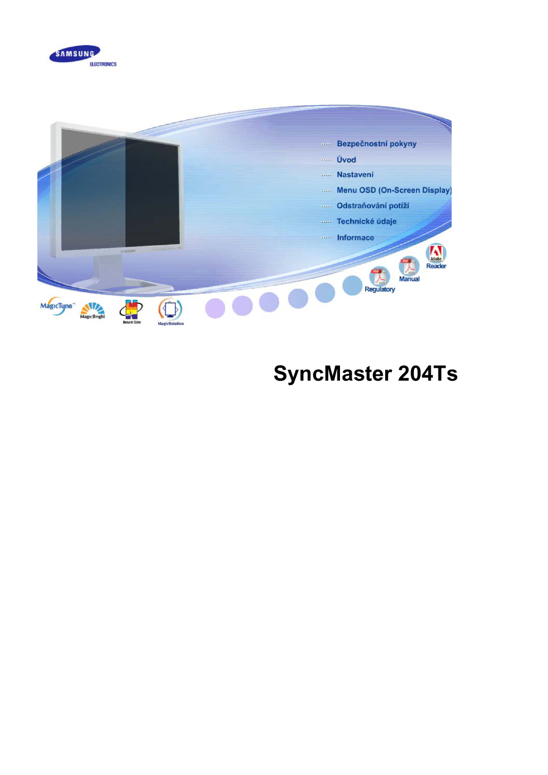 Samsung LS20BRCASZ/EDC manual SyncMaster 204Ts 