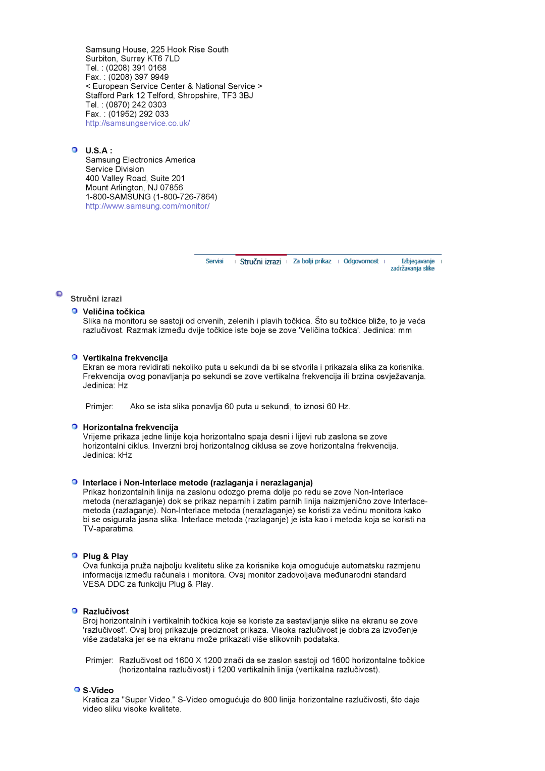 Samsung LS20BRCASZ/EDC manual Stručni izrazi 