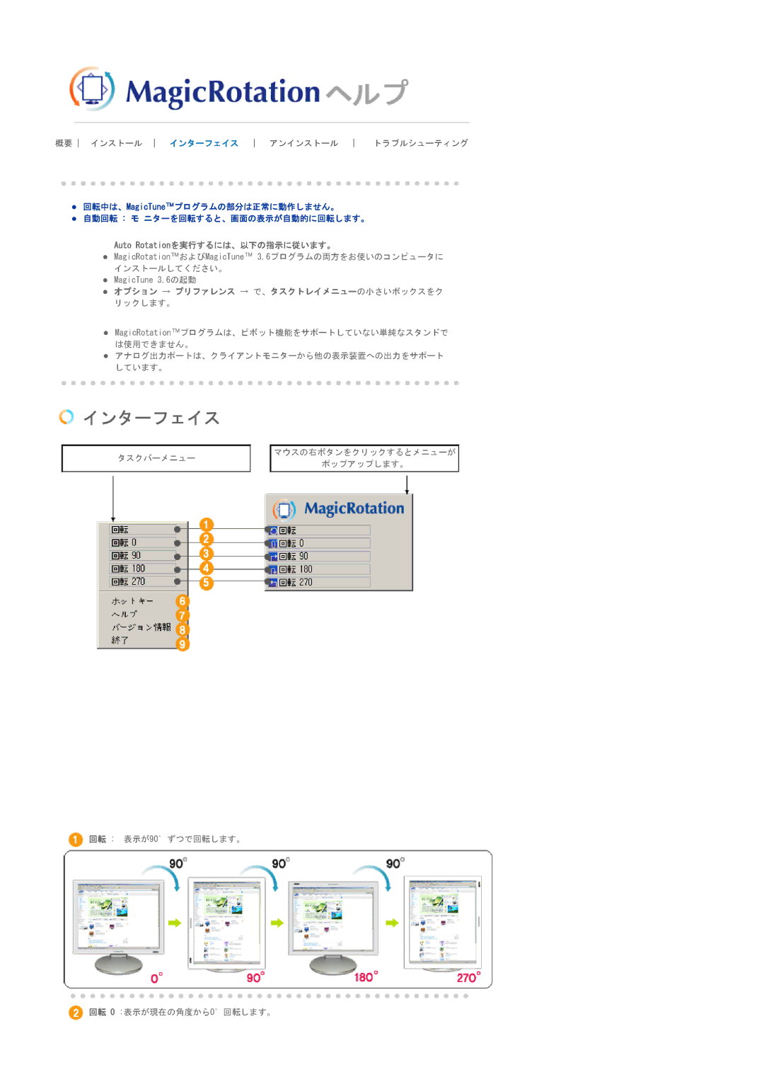 Samsung LS20BRDBBV/XSJ, LS20BRDBSV/XSJ manual インターフェイス 