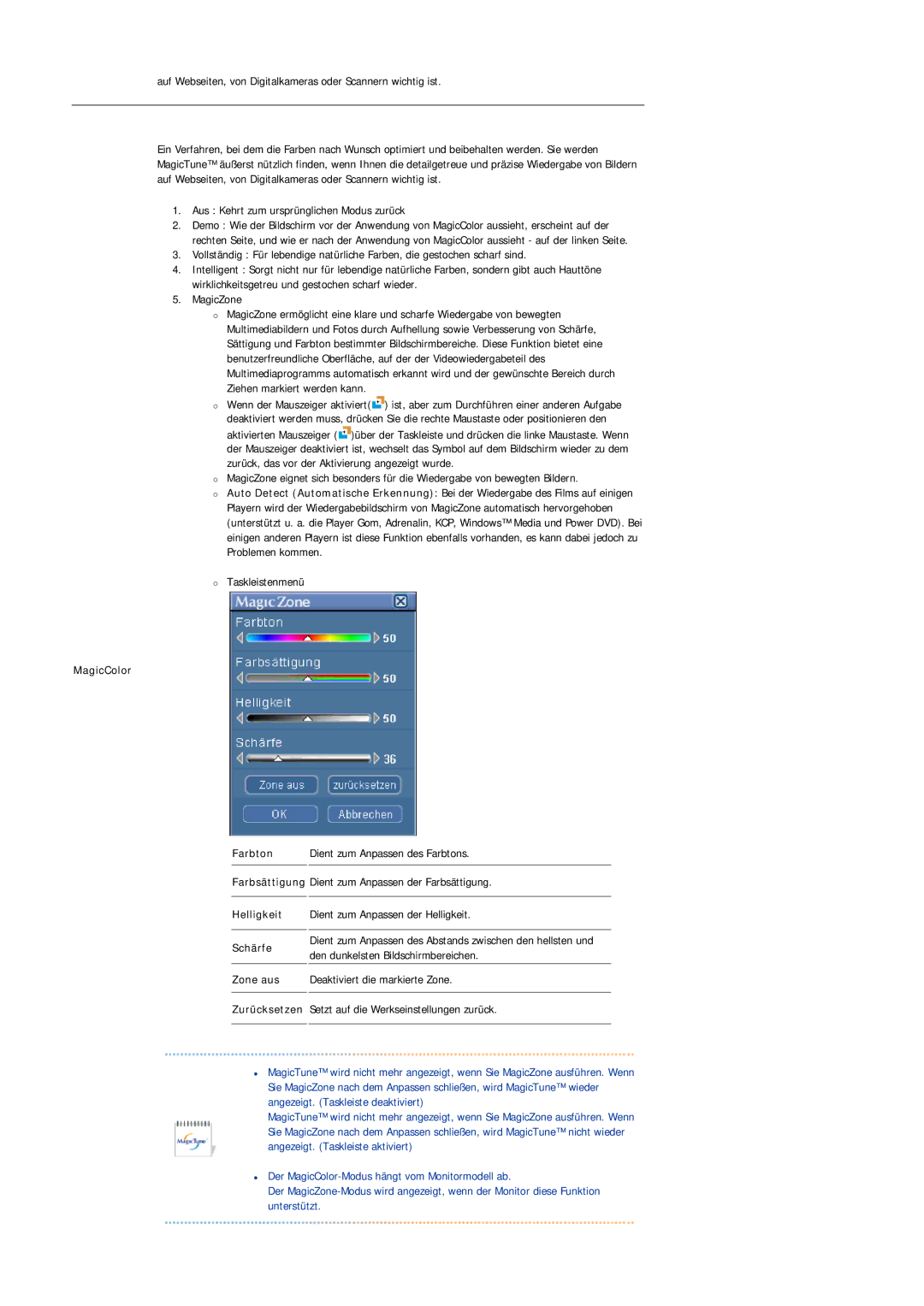 Samsung LS20BRDBSQ/EDC, LS20BRDESQ/EDC manual MagicColor 