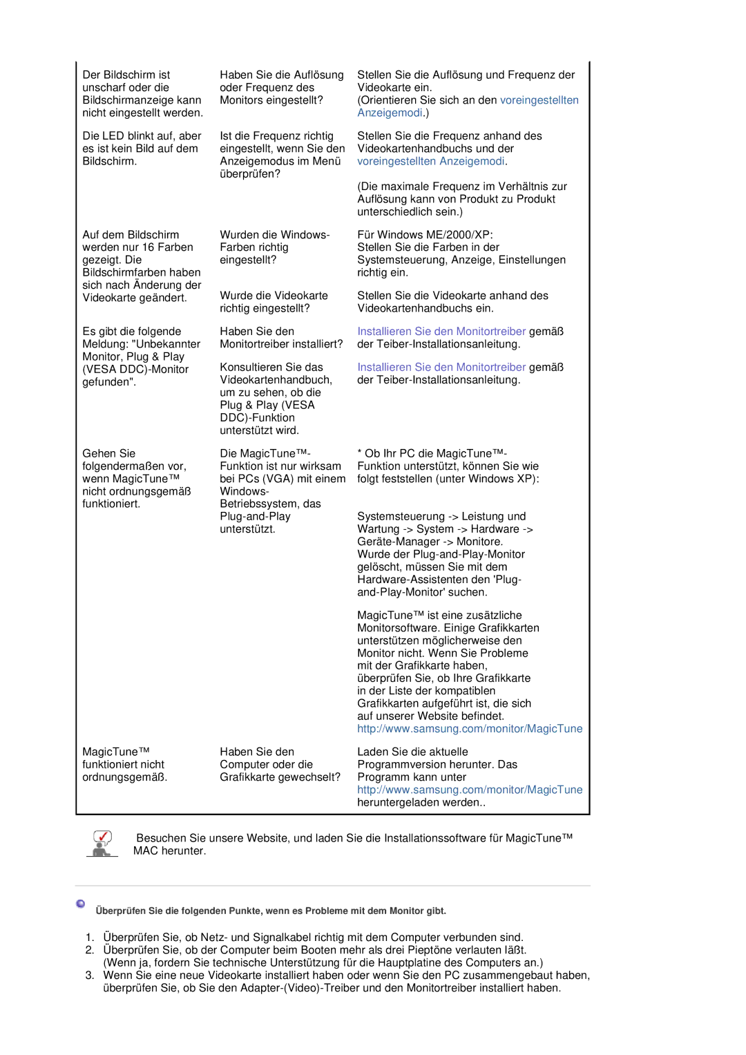 Samsung LS20BRDESQ/EDC, LS20BRDBSQ/EDC manual Installieren Sie den Monitortreiber gemäß 