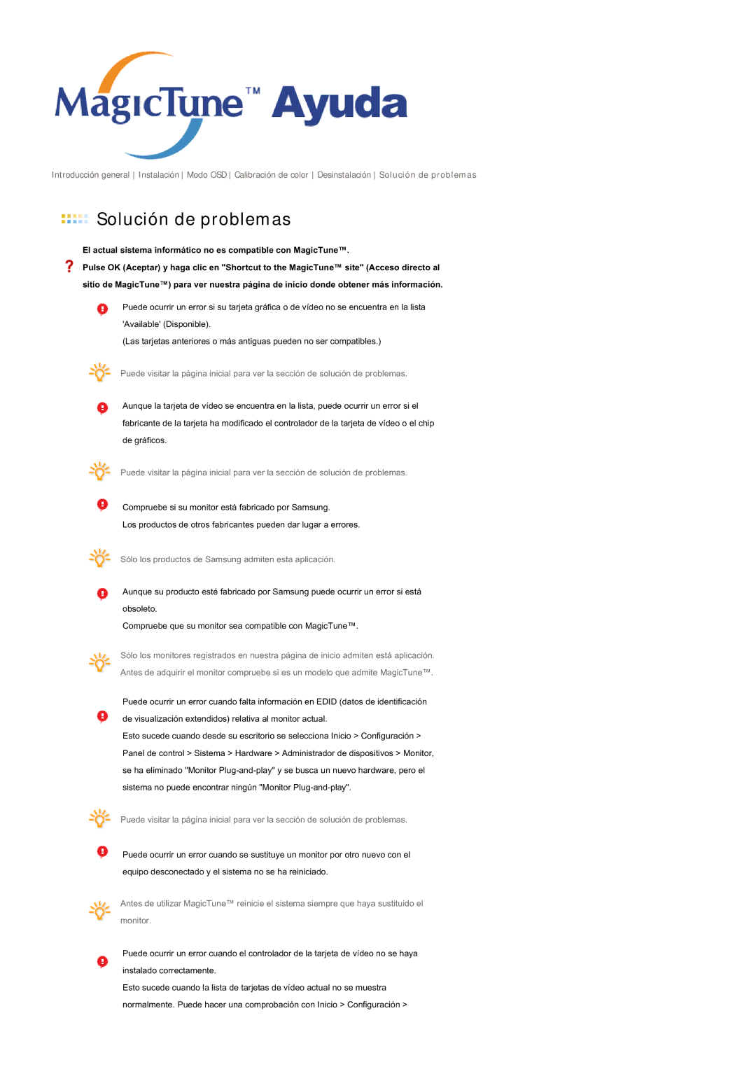 Samsung LS20BRDESQ/EDC, LS20BRDBSQ/EDC manual Solución de problemas 