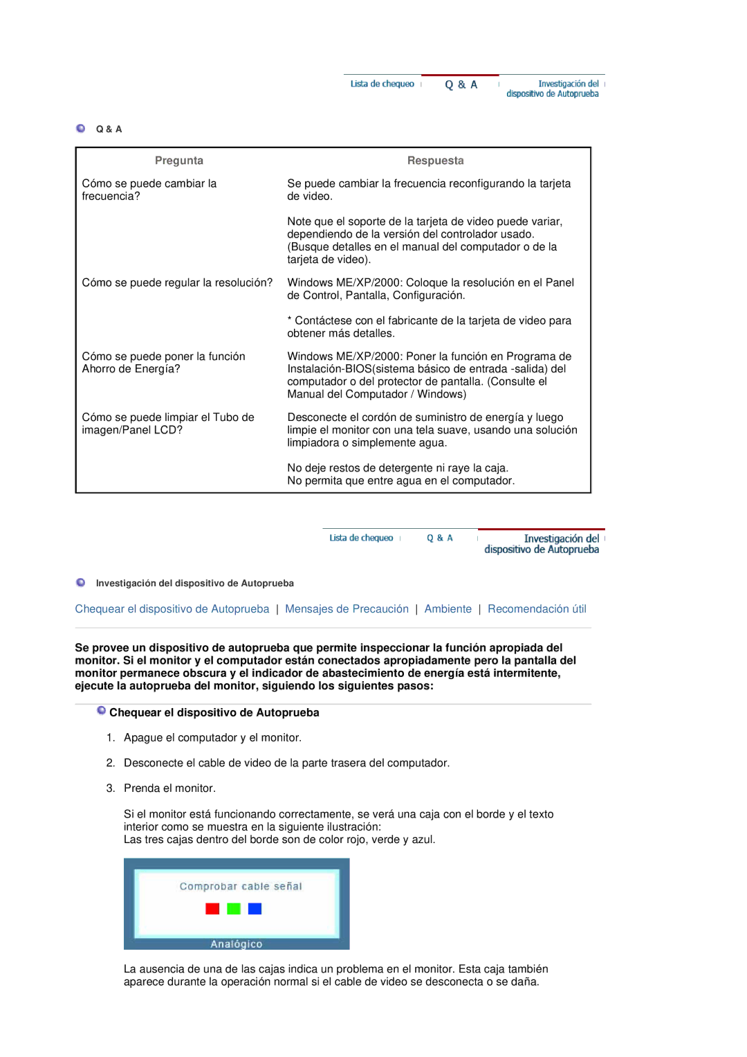 Samsung LS20BRDBSQ/EDC, LS20BRDESQ/EDC manual Pregunta 