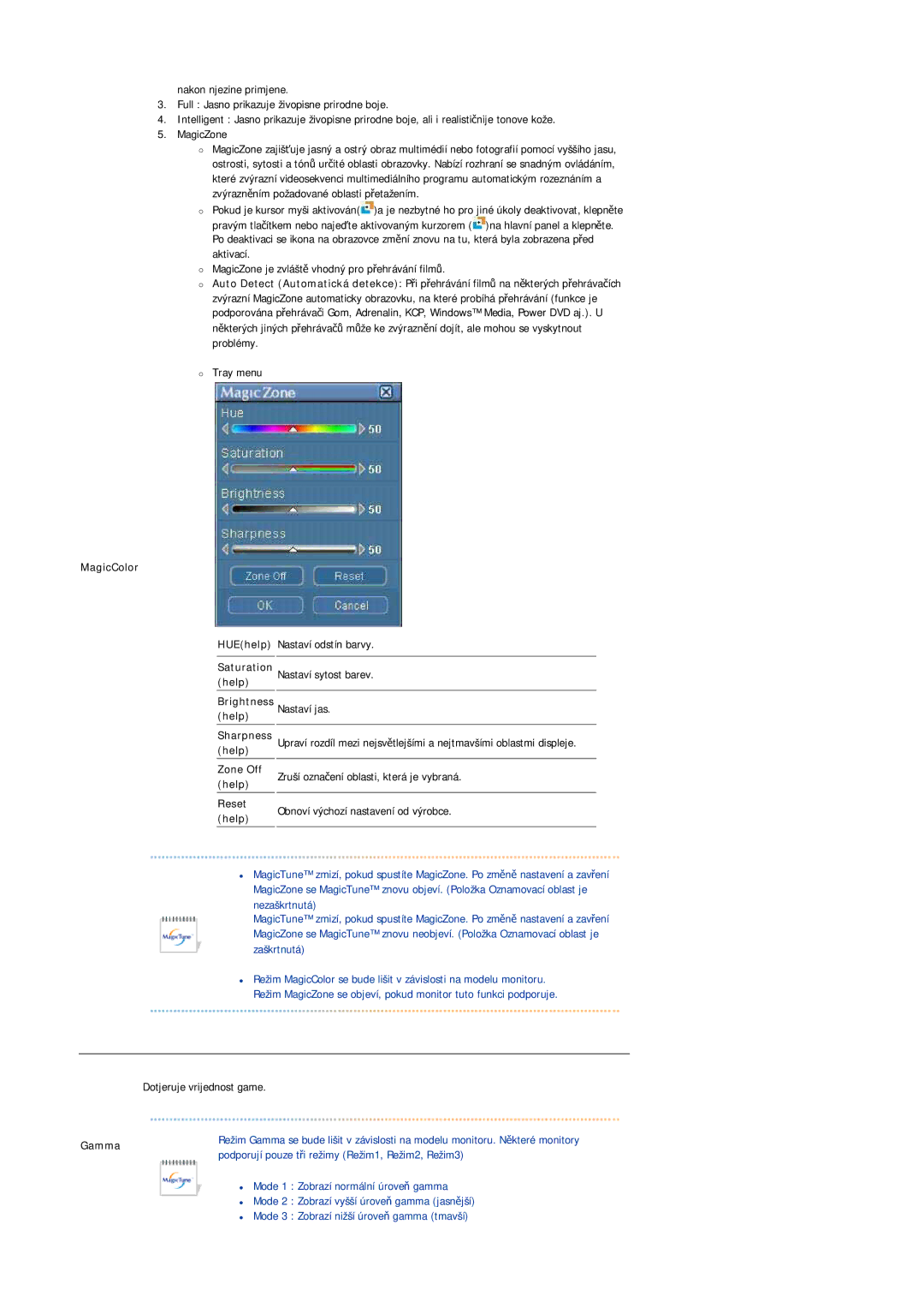 Samsung LS20BRDBSQ/EDC, LS20BRDESQ/EDC manual Gamma 