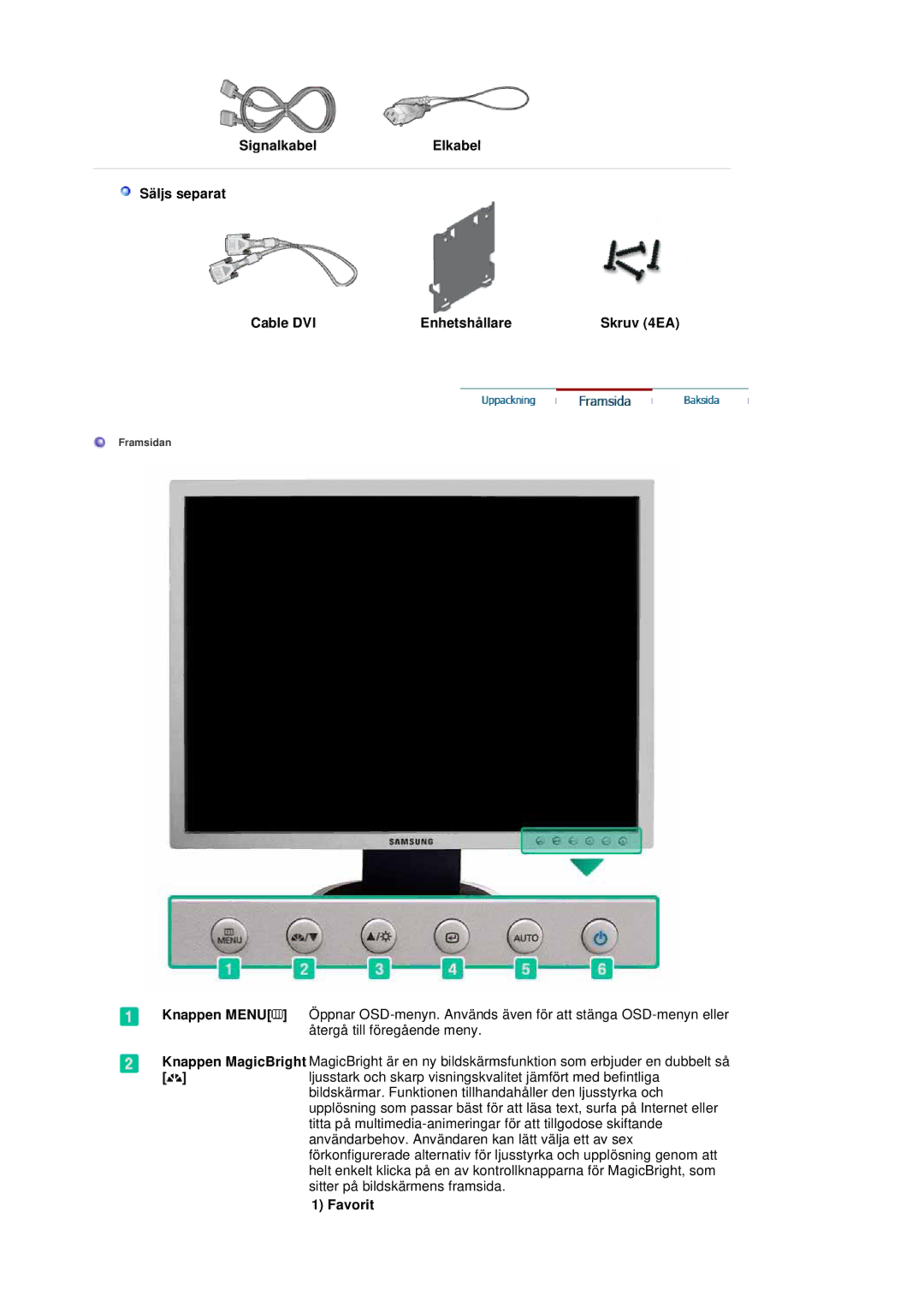 Samsung LS20BRDESQ/EDC, LS20BRDBSQ/EDC manual Favorit 