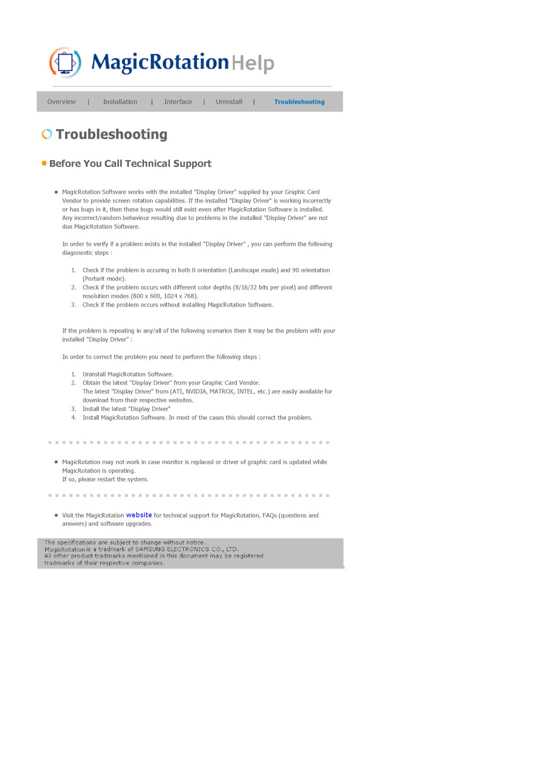 Samsung LS20BRDESQ/EDC, LS20BRDTS/EDC, LS20BRDBSQ/EDC, LS20BRDBBV/XSE, LS20BRDBSQ/XSA manual Troubleshooting 