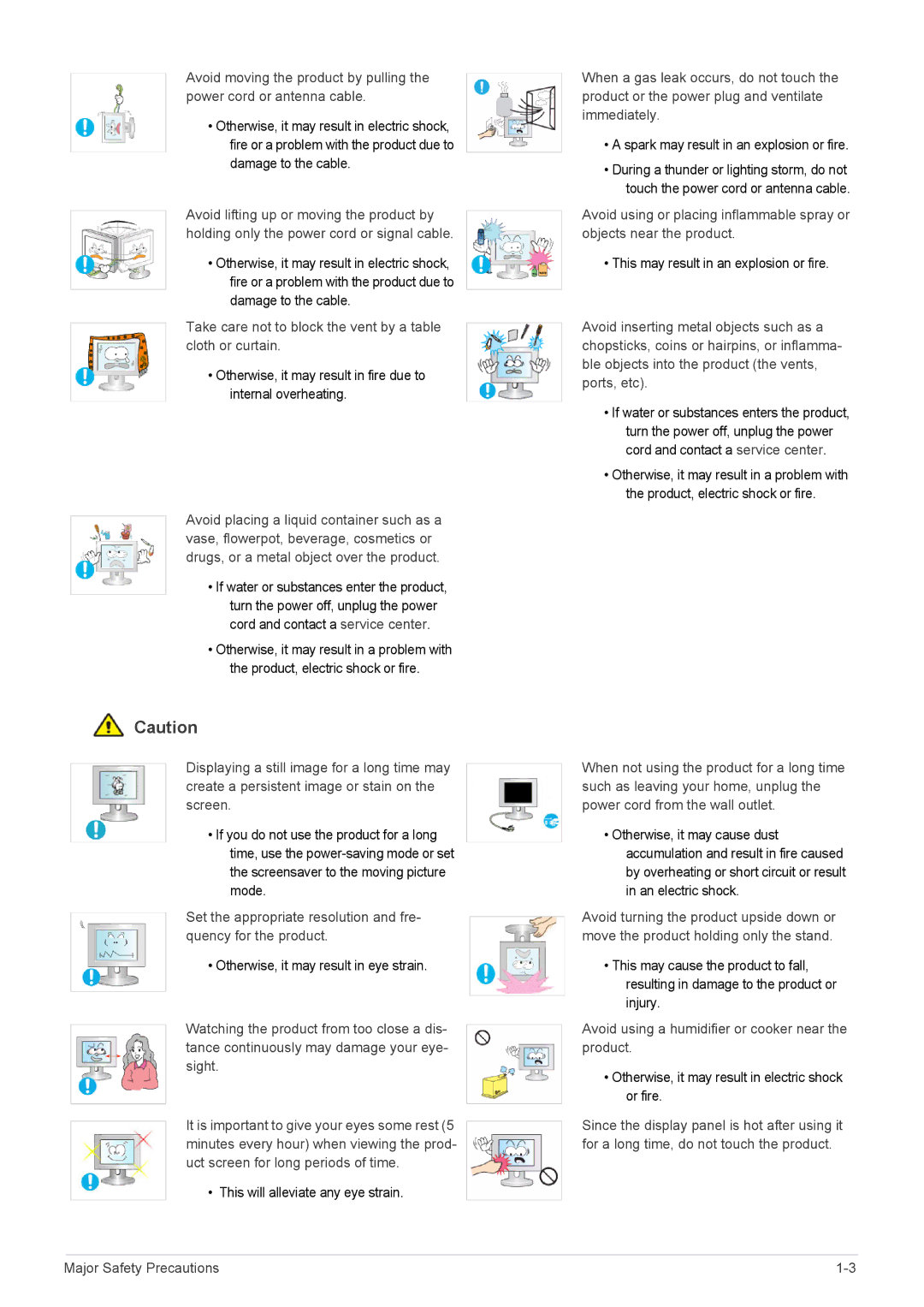 Samsung LS20CFVKF/EN, LS20CFVKFV/EN, LS20CFVKF/XE manual Take care not to block the vent by a table cloth or curtain 