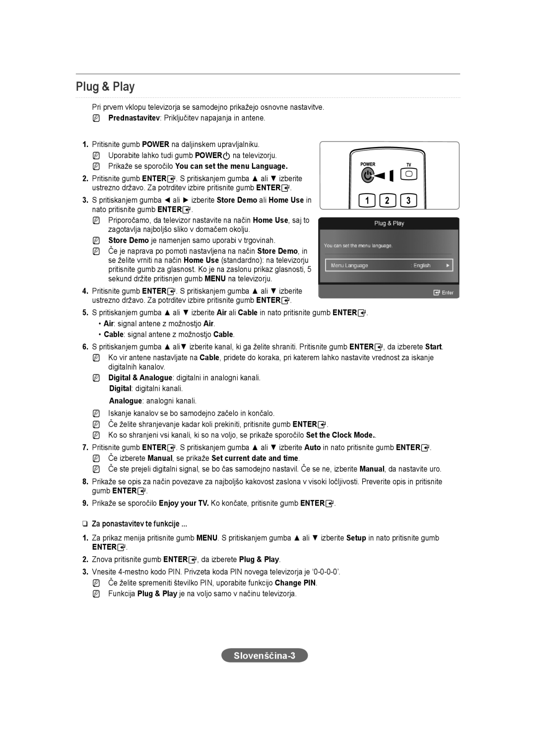 Samsung LS20CFVKFV/EN, LS20CFVKF/EN manual Slovenščina-3, NN Če izberete Manual, se prikaže Set current date and time 